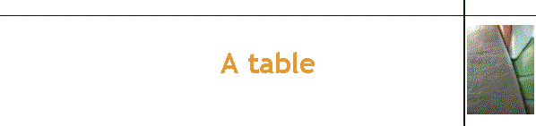 A table